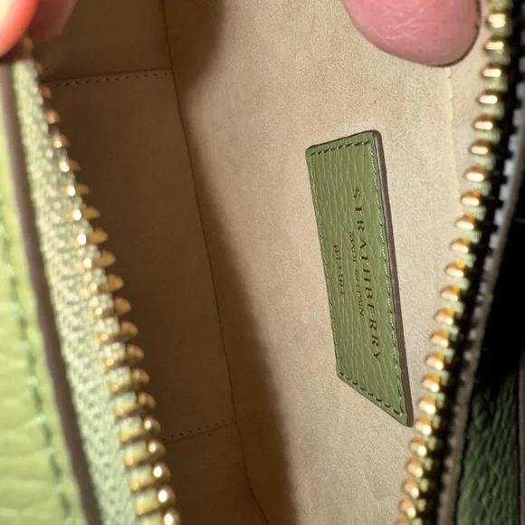 Strathberry Olive Green Leather Camera Bag - Picture 3 of 3